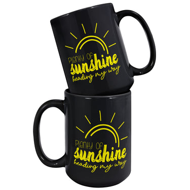 Mug - Plenty Of Sunshine 15 ounce Black (pre-order)